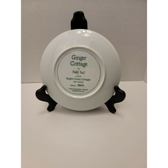 Marty Bell "GINGER COTTAGE" English Country Cottage Plate #4012A - Picture 2 of 2